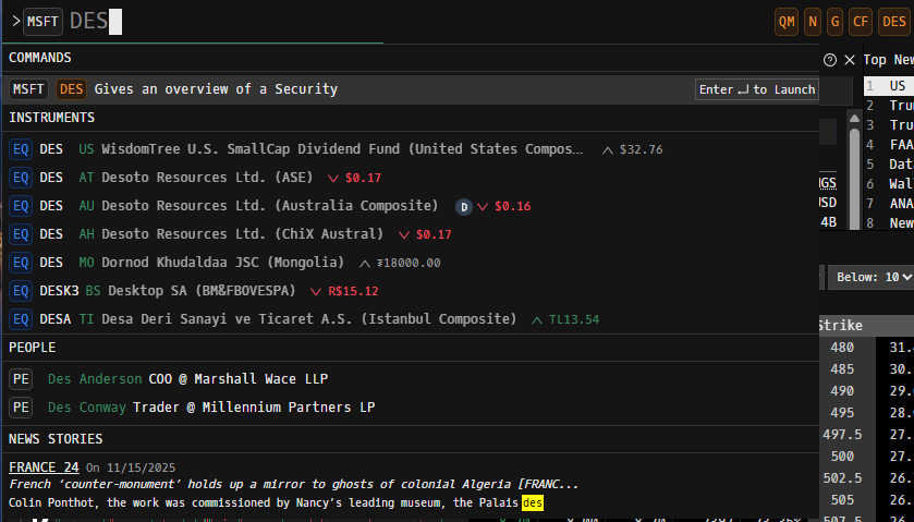 des command godel terminal